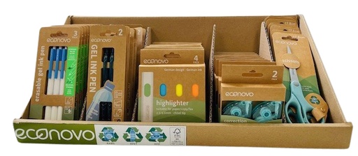 [1430331] Schrijfassortiment Econovo assorti display à 50 blisters