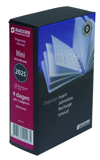 [900081] Agendavulling 2027 Succes Mini 4dagen/2pagina's