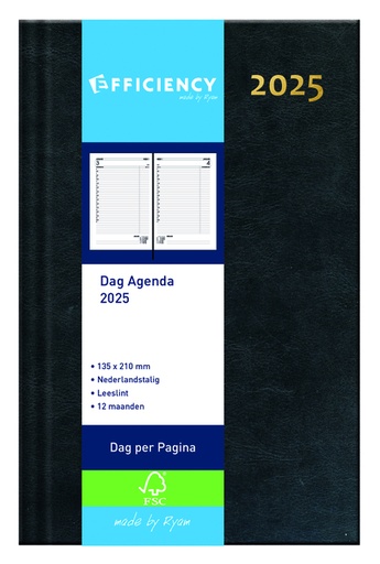 [900115] Agenda 2026 Ryam Efficiency Baladek 1dag/1pagina zwart