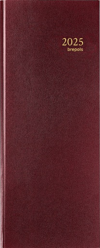 [900134] Agenda 2027 Brepols Saturnus Lima 1dag/1pagina bordeaux