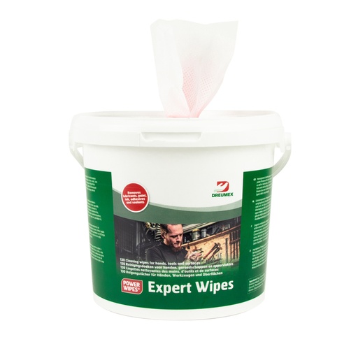 [1433068] Reinigingsdoek Dreumex Expert Wipes emmer 130 stuks wit