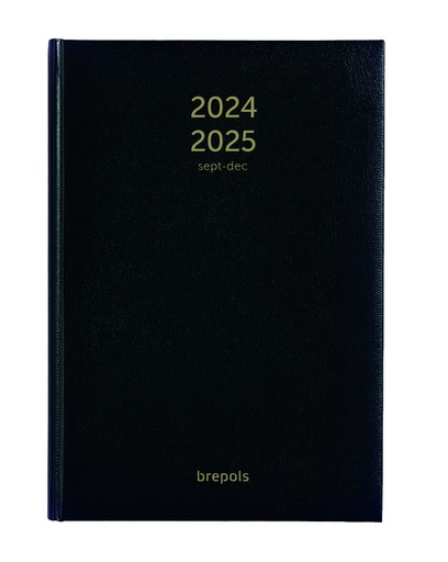 [900033] Agenda 2025 2026  Brepols Bretime Lima 16maanden 7dagen/2pagina's zwart