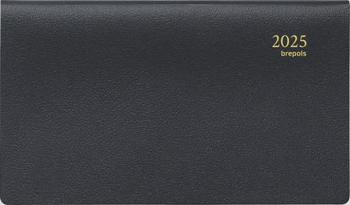 [900048] Agenda 2026 Brepols Omniplan Genova 7dagen/2pagina's spiraal zwart