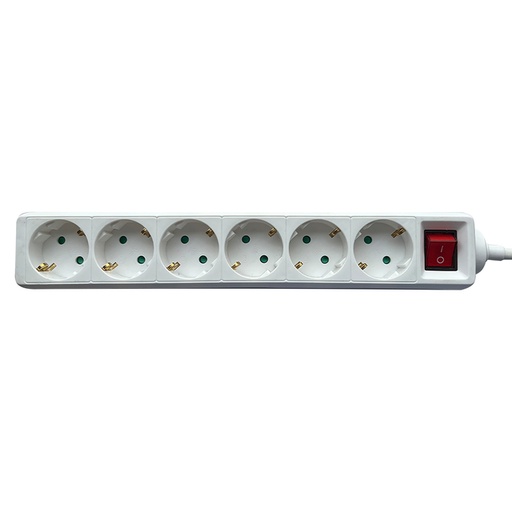 [1433923] Stekkerdoos BRASQ  6 voudig 1.4 meter wit