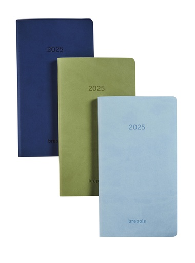 [1399917] Agenda 2026 Brepols Interplan Colora 7dagen/2pagina's  groen, lichtblauw, donkerblauw