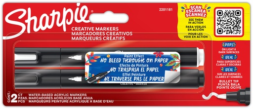 [1434204] Viltstift Sharpie Creatieve marker assorti blister à 2 stuks
