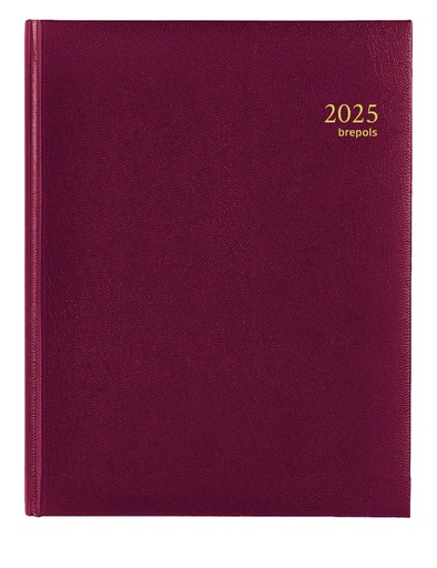 [900144] Agenda 2027 Brepols Timing Lima 7dagen/2pagina's viertalig bordeaux