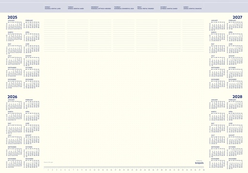 [1388512] Onderlegblok 2027 Brepols Office Mate 7dagen/1pagina 41.2x59cm