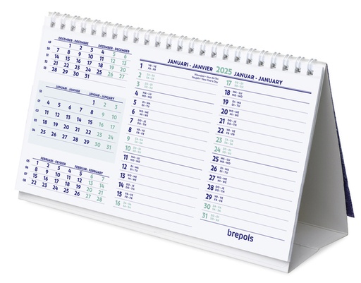 [1406776] Bureaumaandkalender 2026 Brepols 210x125mm