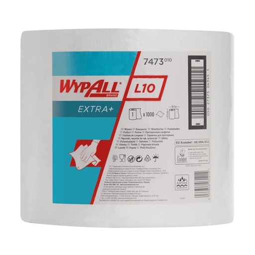 [1434269] Poetsrol WypAll L10 Extra 1-laags 235mmx380m 1000 vel wit 7473