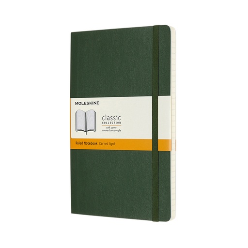 [011642] Notitieboek Moleskine large 130x210mm lijn soft cover myrtle green