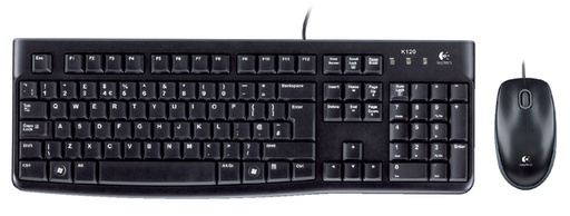 [009234] Toetsenbord Logitech MK120 Qwerty + muis USB zwart