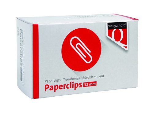 [315606] Paperclip Quantore R2 32mm kort 100 stuks