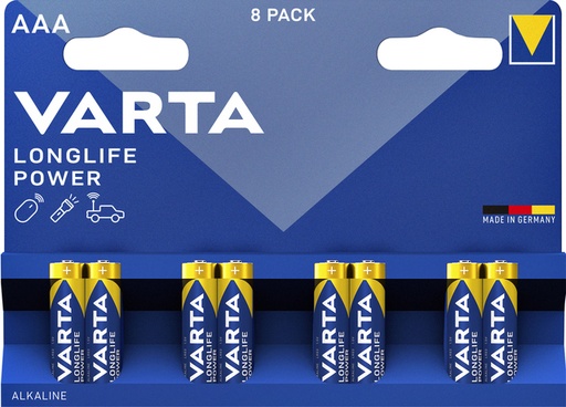 [413870] Batterij Varta Longlife Power 8xAAA