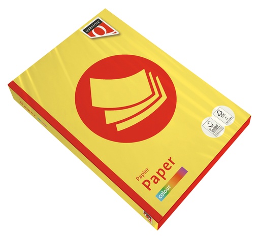 [129455] Kopieerpapier Quantore Colour A3 80gr zwavelgeel 500 vel