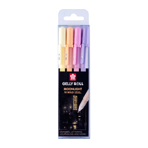 [1433604] Gelschrijver Sakura Gelly Roll Moonlight 10 sunrise set à 4 kleuren