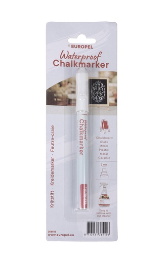 [1434498] Krijtstift Europel watervast 1-3mm wit blister 1 stuk
