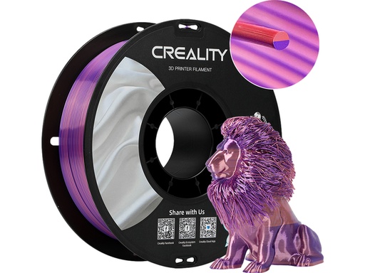 [1433131] 3D Filament Creality PLA 1.75mm Silk roze paars 1kg