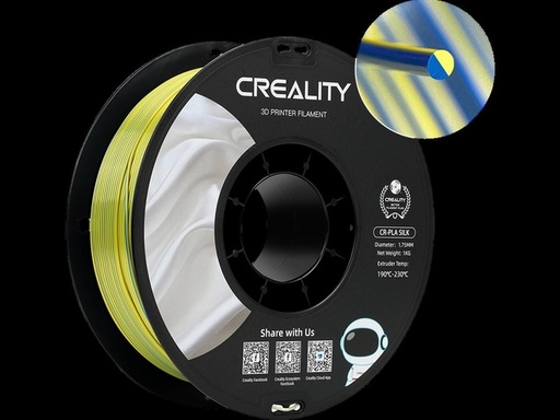 [1433136] 3D Filament Creality PLA 1.75mm Silk geel blauw 1kg
