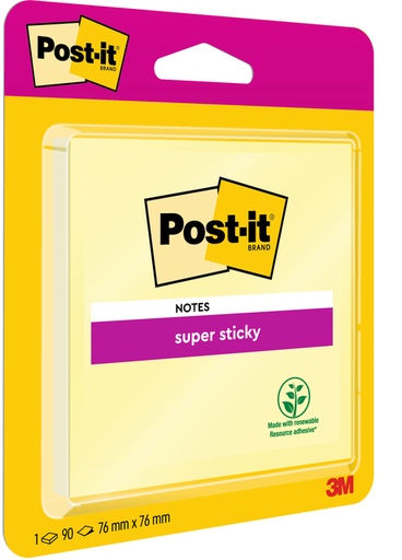 [392447] Memoblok Post-it 6920 Super Sticky 76x76mm geel