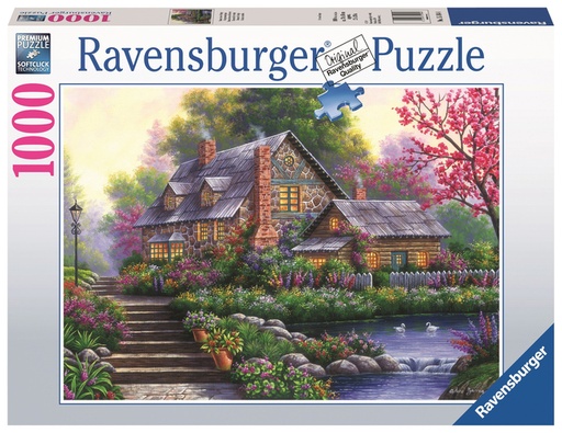 [1421672] Puzzel Ravensburger romantische cottage 1000 stukjes