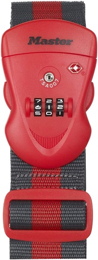 [1429580] Kofferriem Master Lock TSA Rood/Zwart