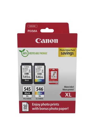 [405797] Inktcartridge Canon PG-545XL +  CL-546XL zwart + kleur