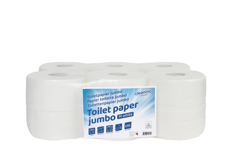 [1433611] Toiletpapier Cleaninq jumbo klein 2-laags 150m wit