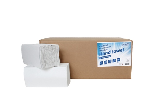 [1434256] Handdoek Cleaninq H3 z-vouw 2-laags 225x220mm 20x200 vel wit