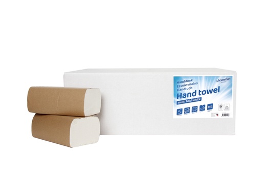[1434258] Handdoek Cleaninq H2 i-vouw 2-laags 205x240mm 25x150 vel wit