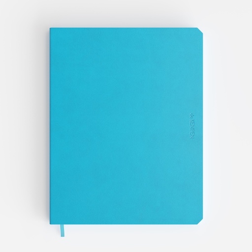 [1434984] Notitieboek de KEMPEN Limitless 171x220mm blanco 192 pag 90gr felblauw