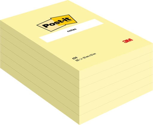 [392575] Memoblok Post-it 659 102x152mm geel