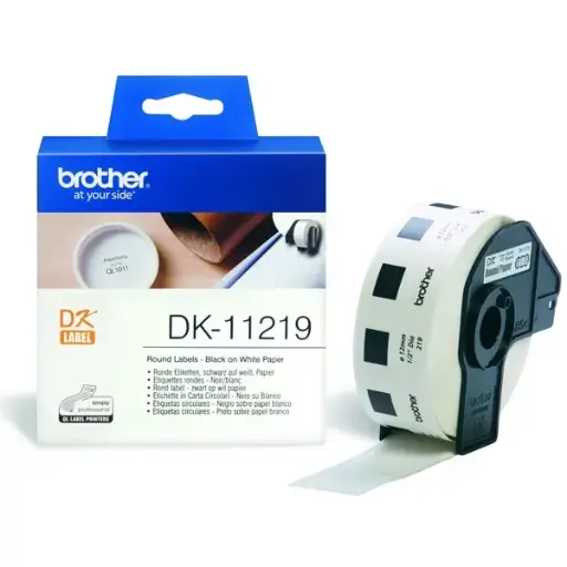 [DK11219] Etiket Brother DK-11219 rond label wit 1200 labels