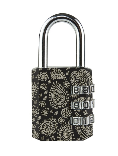 [1434595] Hangslot Masterlock 3-cijfer combinatie 30mm 4 patronen ass