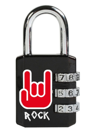 [1434596] Hangslot Masterlock 3-cijfer combinatie 30mm rock patroon