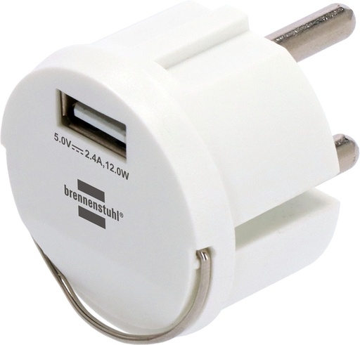[1435351] Stopcontactadapter Brennenstuhl USB A 2.4A wit