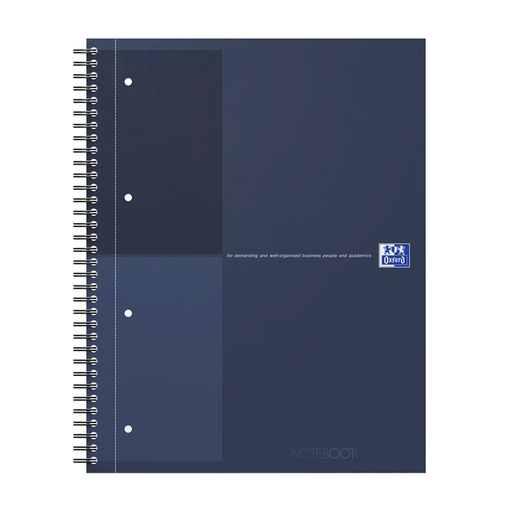 [1435635] Spiraalblok Oxford International Notebook A4+ lijn blauw