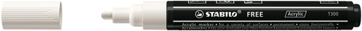 [1435400] Acrylmarker STABILO  Free Acrylic T300 wit
