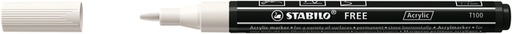 [1435404] Acrylmarker STABILO  Free Acrylic T100 wit