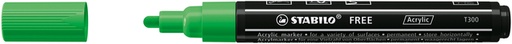 [1435407] Acrylmarker STABILO  Free Acrylic T300 bladgroen