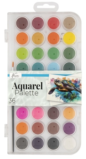 [1432928] Aquarelverf Nassau fine art doos à 36 napjes