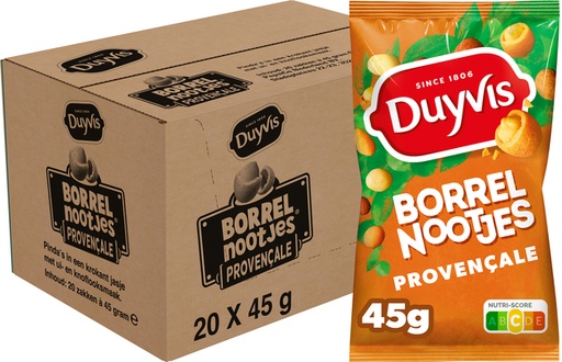 [1436102] Duyvis Borrelnoot Provencale zakje 45 gram
