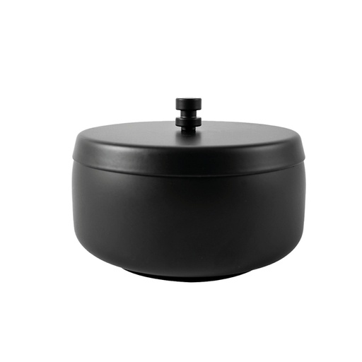 [1435977] Asbak BRASQ tafelmodel 1 liter met deksel AT700 zwart