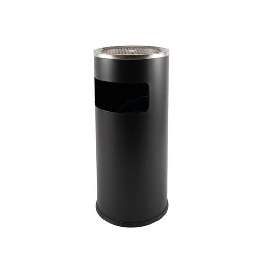 [1435979] Afvalbak met asbak BRASQ 11 liter AT500 zwart
