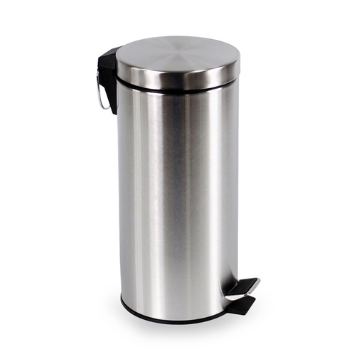 [1435987] Afvalbak BRASQ pedaalemmer 30 liter RVS