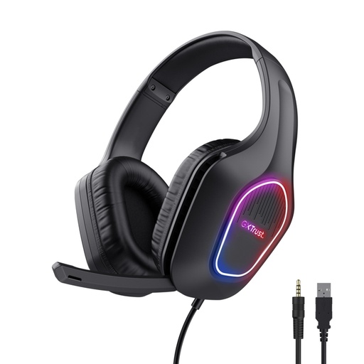 [1436013] Gaming Headset Trust GXT416 Zirox LED zwart