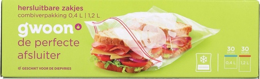 [1436141] Hersluitbare zak G'woon 30 x 0.4l en 30 x 1.2l