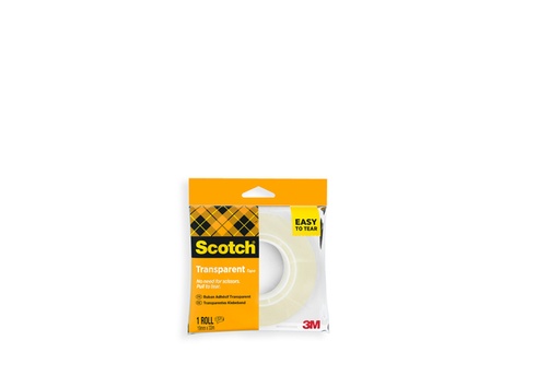 [1436318] Plakband Scotch 508 19mmx33m transparant 1 rol