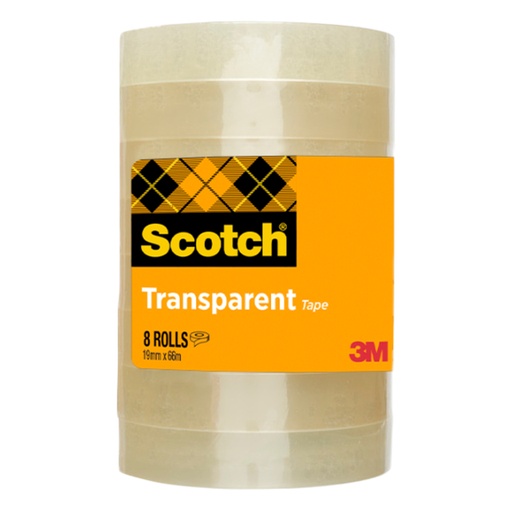 [1436320] Plakband Scotch 508 19mmx66m transparant 8 rollen