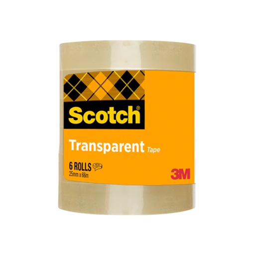 [1436321] Plakband Scotch 508 25mmx66m transparant 6 rollen